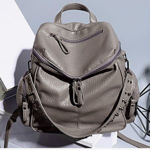 Women Backpack Purse 3 ways PU Washed Leather Ladies Rucksack Shoulder Bag